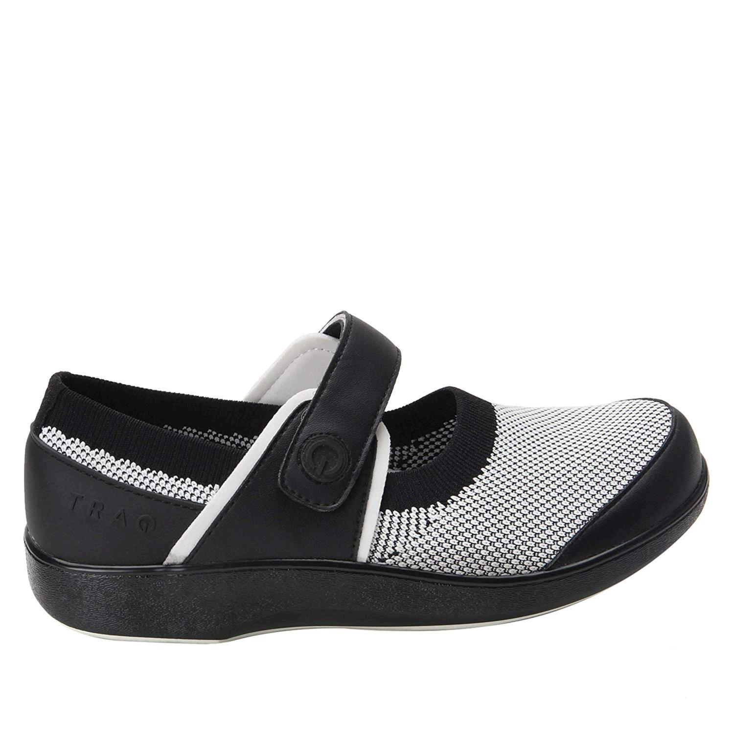 Alegria TRAQ Women�s Qutie Shoe, Black White, Size 7.0