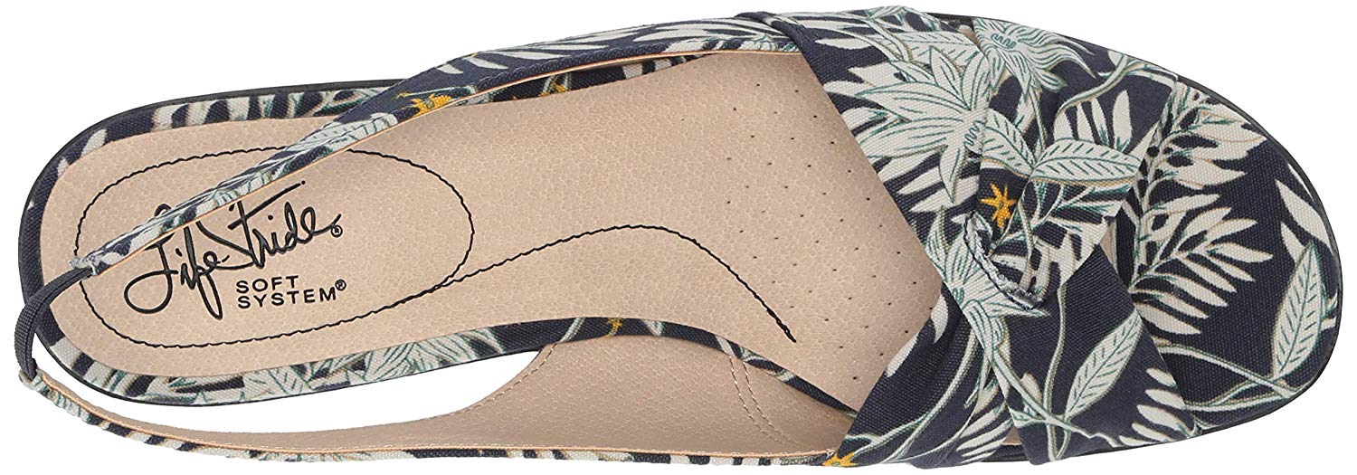 LifeStride Womens Mimosa Fabric Open Toe Casual Slingback LifeStride Womens Mimosa Fabric Open Toe Casual Slingback