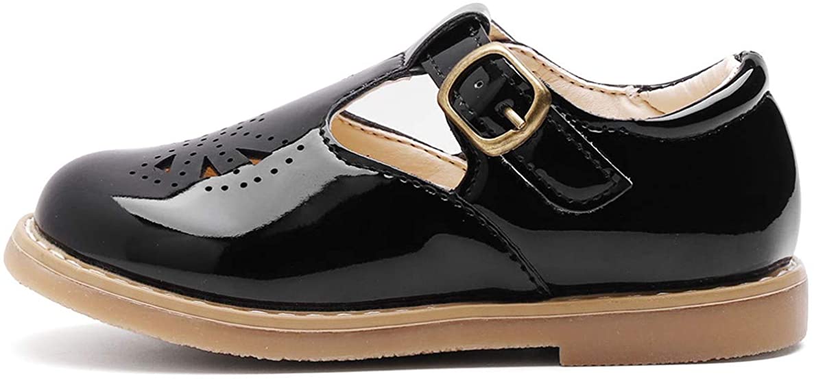 DADAWEN Girl's T-Strap Mary Jane School Uniform Shoes, Black, Size Toddler 7.5 | eBay