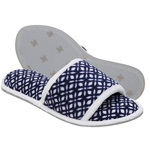 women's beatrice microfiber terry slide with quilted vamp slipper