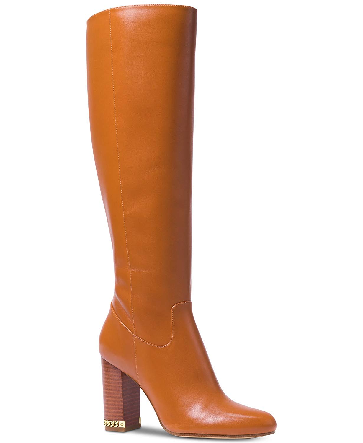 natural color leather boots