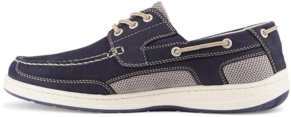 dockers mens beacon leather casual classic boat shoe with neverwet