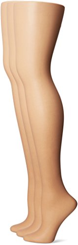 No Nonsense Womens Control Top Pantyhose 3-Pack, Nude 