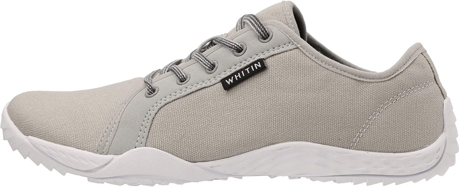 Arch Support WHITIN Mens Canvas Barefoot Sneakers Zero Drop Sole Wide fit 
