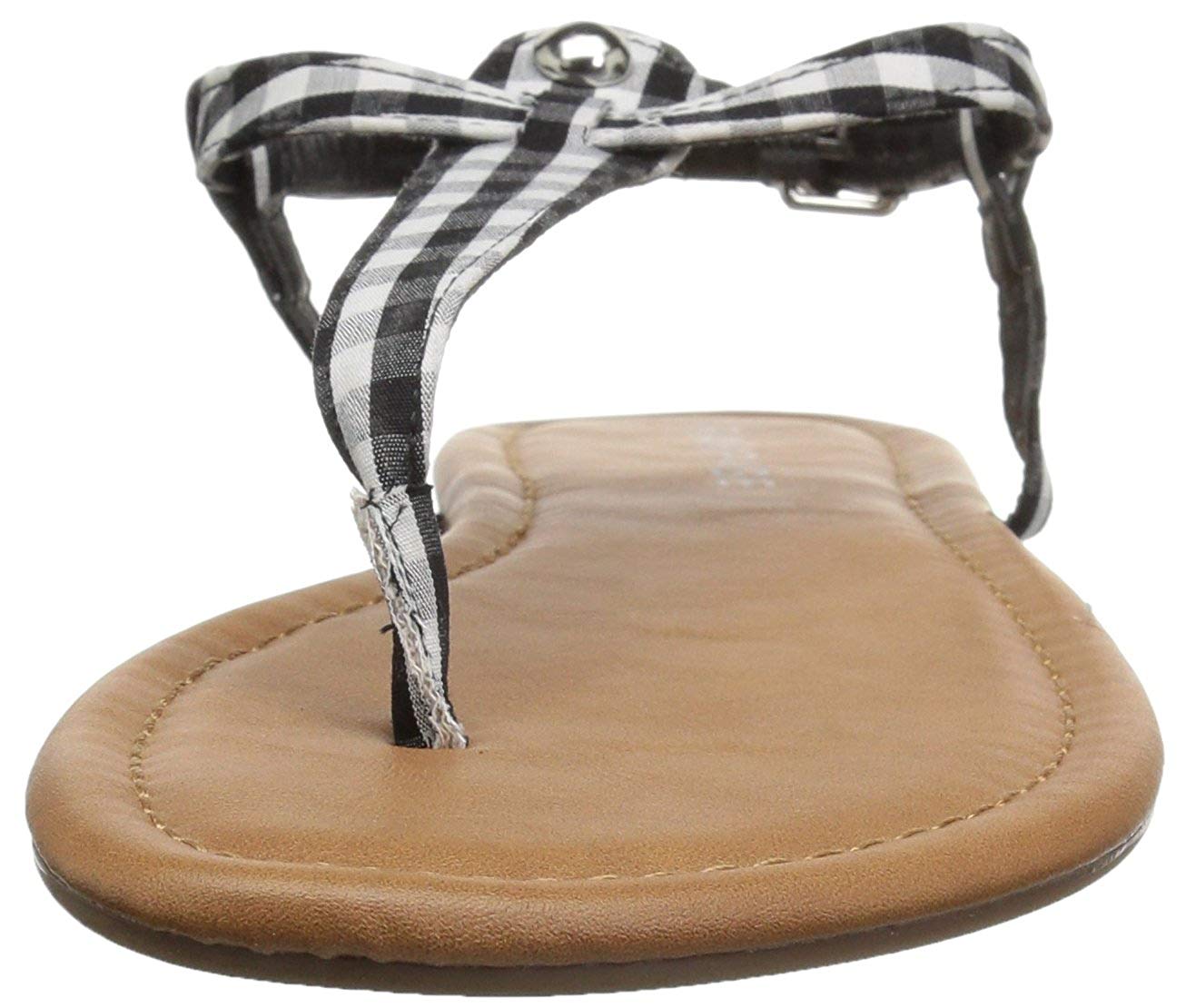 RAMPAGE Womens Pashmina Casual Comfortable T-bar Flat Sandals 