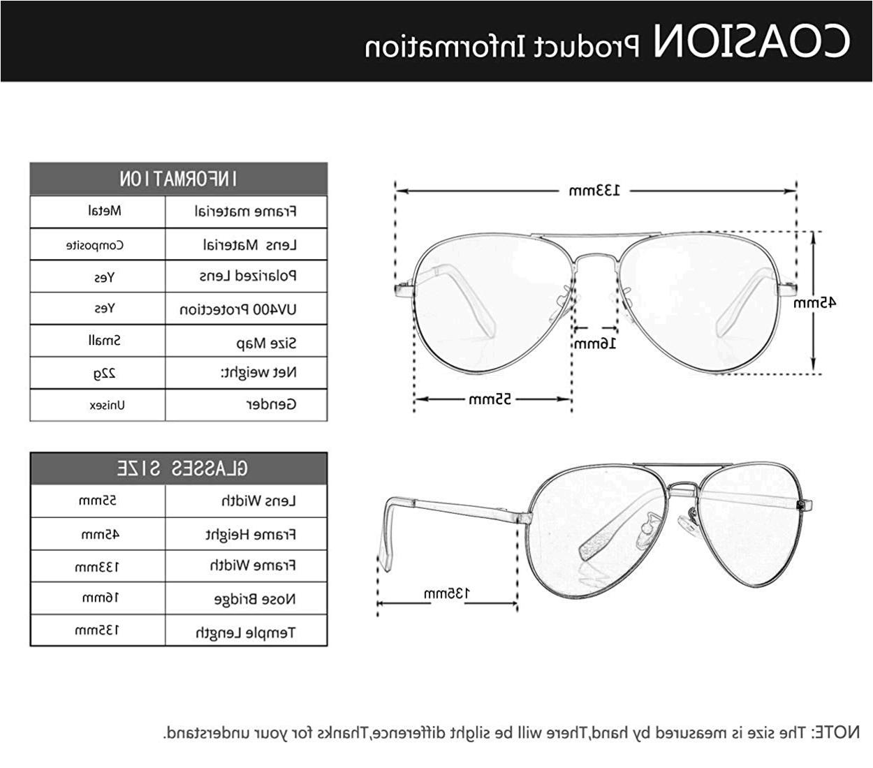 Polarized Aviator Sunglasses For Juniors Small Face Women Men Black
