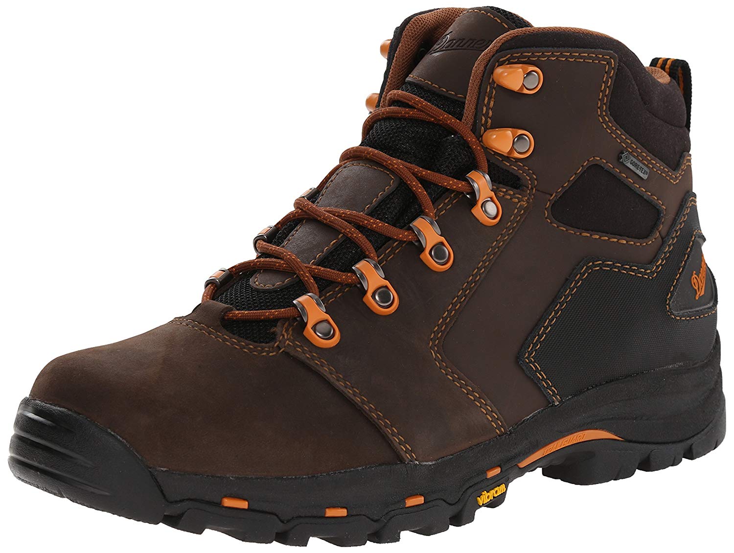 Danner Men’s Vicious 4.5” Plain Toe Work Boot, Brown/Orange, Size 8.5 ...