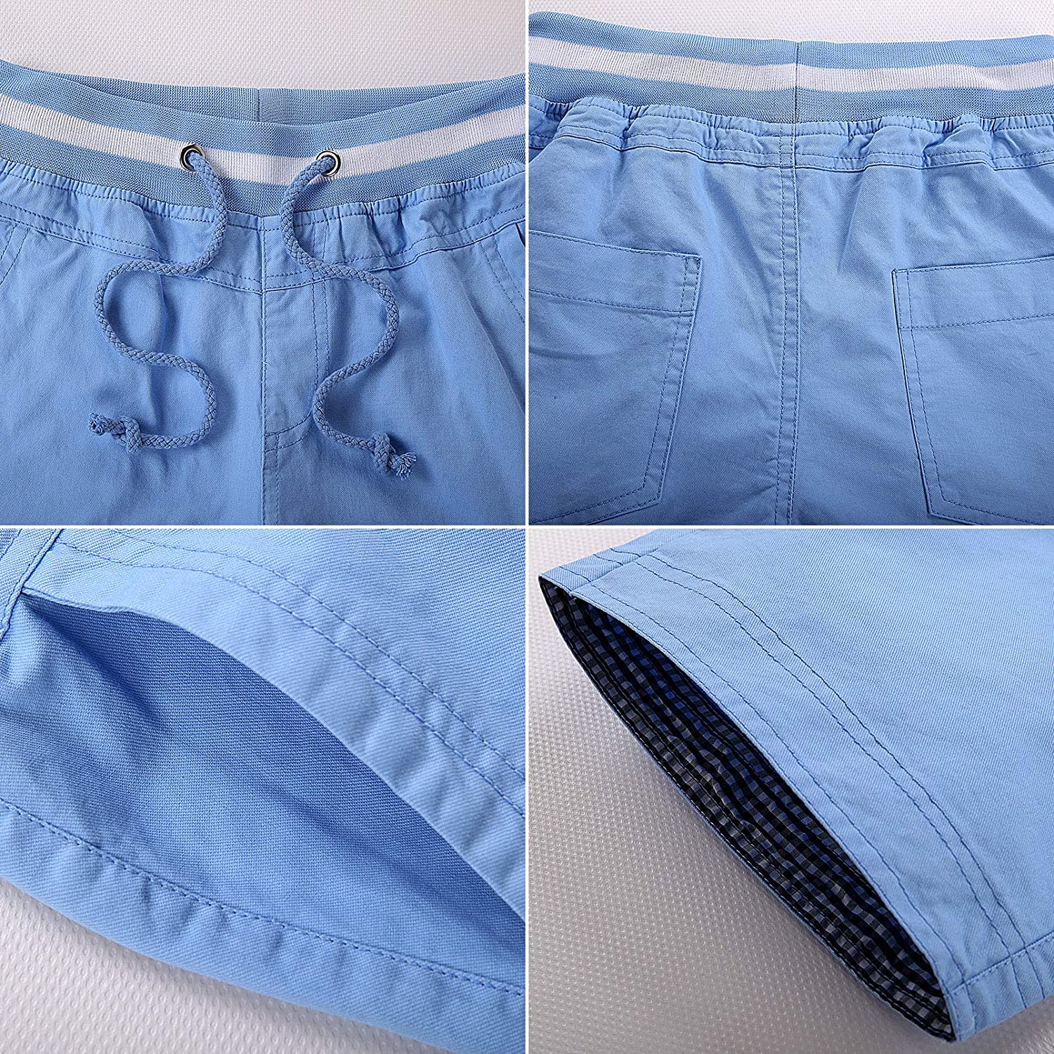 chino shorts with drawstring