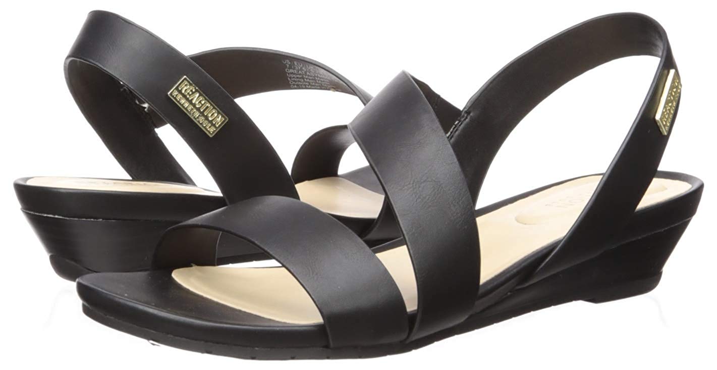 asymmetrical open toe flat