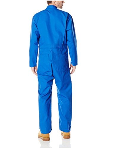 red kap men's long sleeve twill action back coverall