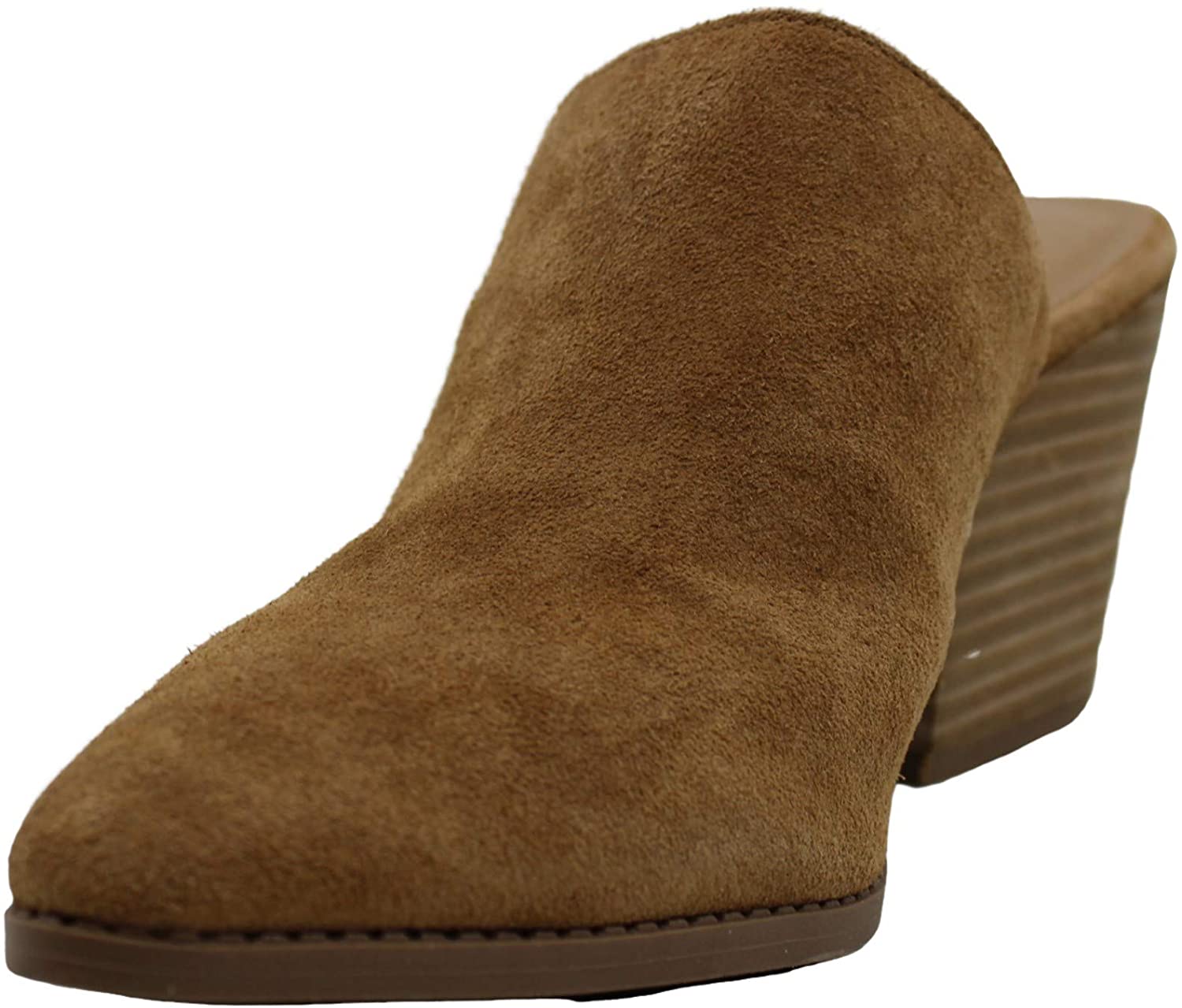 suede closed toe mules