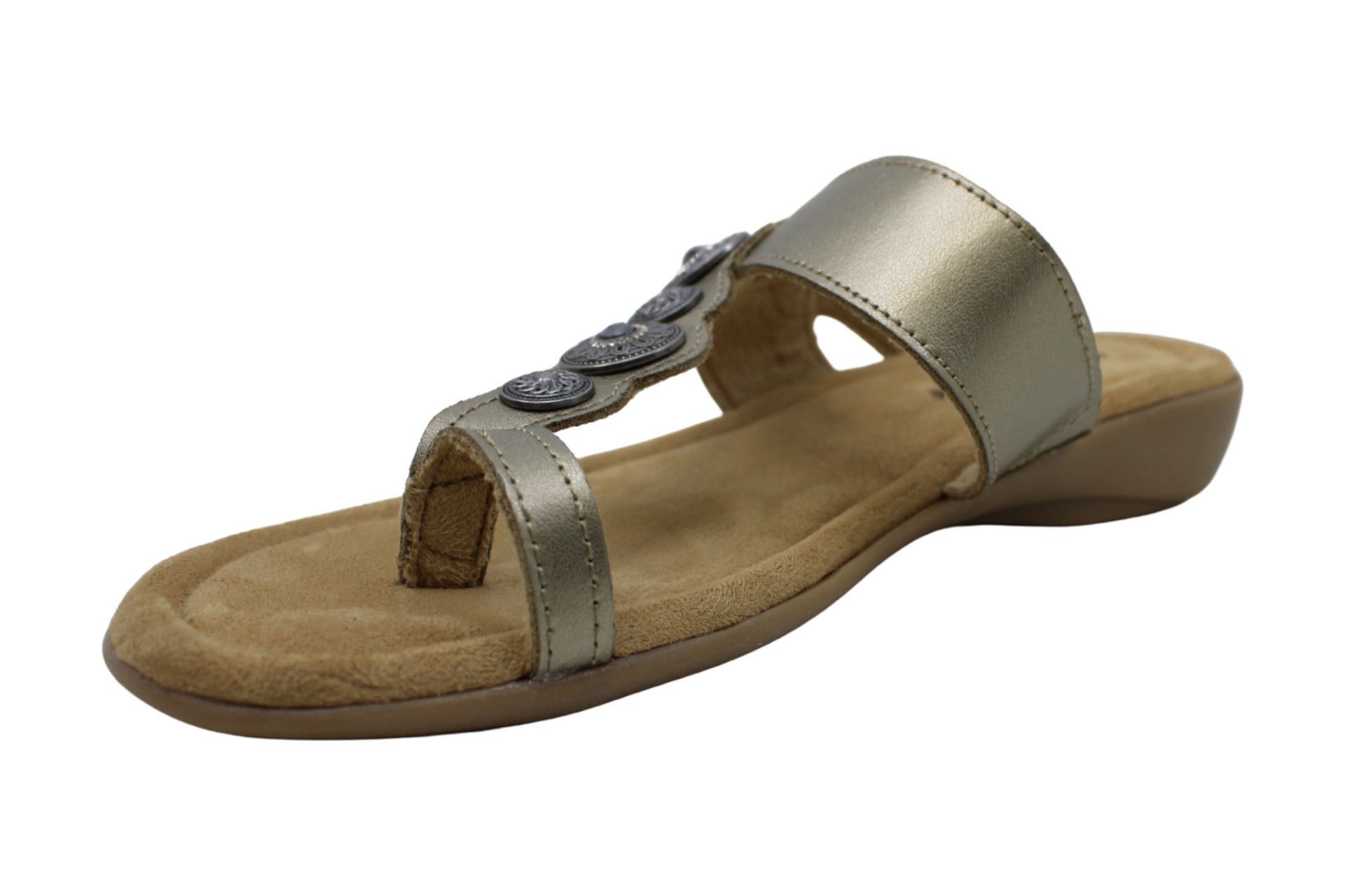 Minnetonka Womens Sasha Leather Open Toe Casual Slide Sandals, Gold, Size 8.0 887449324665 | eBay