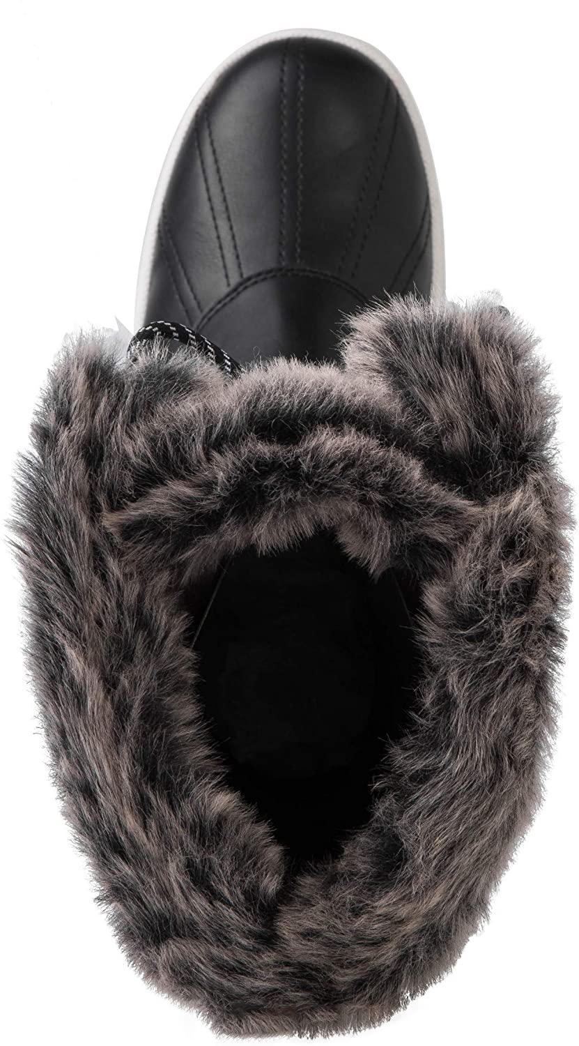 arcticshield women's waterproof memory foam fur winter snow boots