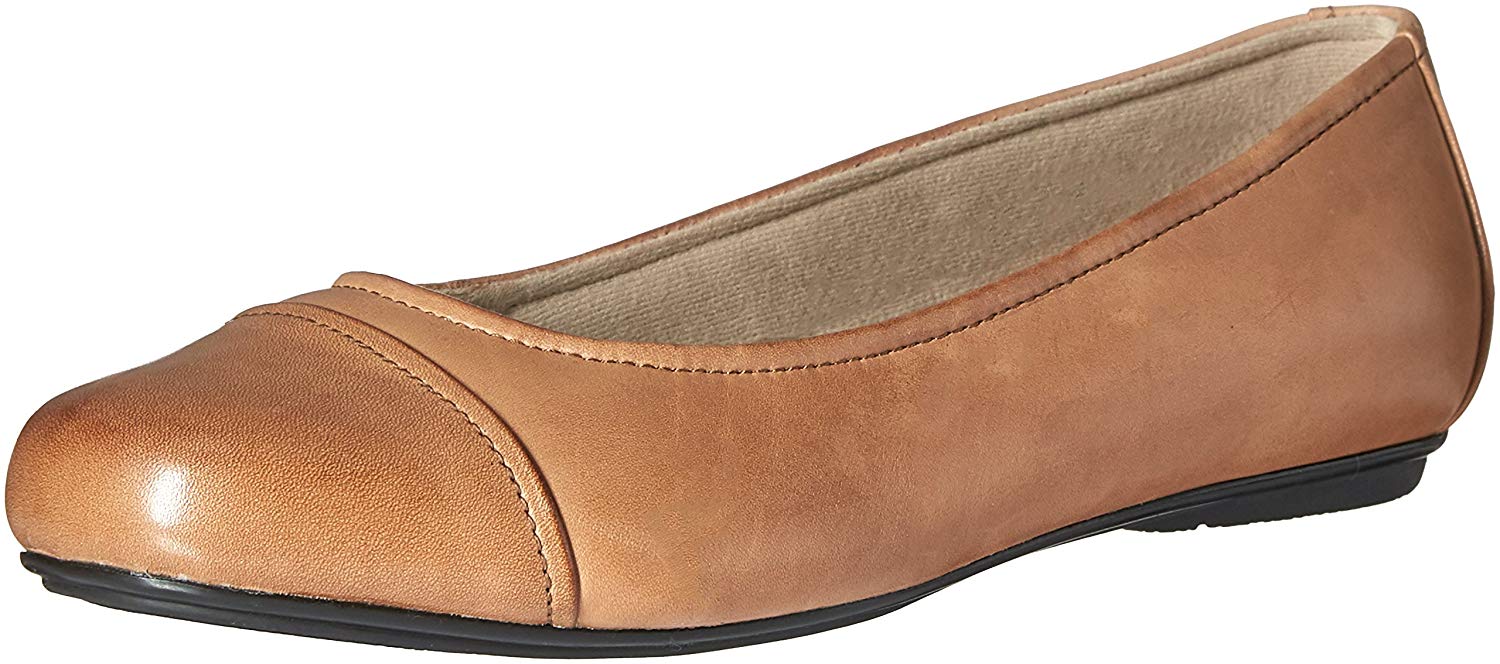 Eastland Womens gia Leather Almond Toe Ballet Flats, Wheat, Size 8.5 eBay