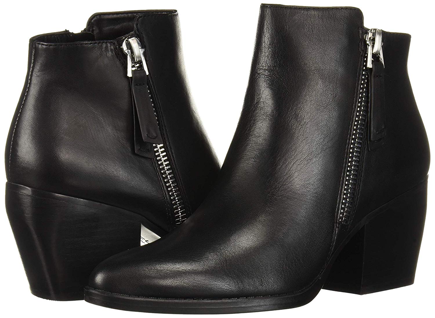 Naturalizer Women's Freya Ankle Boot, Black Leather, Size 6.0 odjG