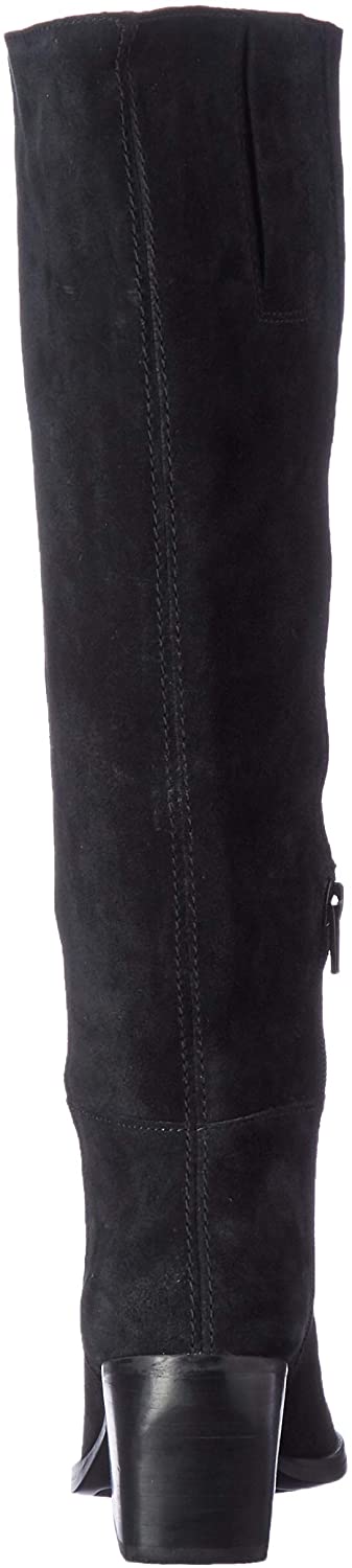 Naturalizer Womens FAE Black Suede Wide Calf Knee High Boots, Black, Size 8.5 | eBay