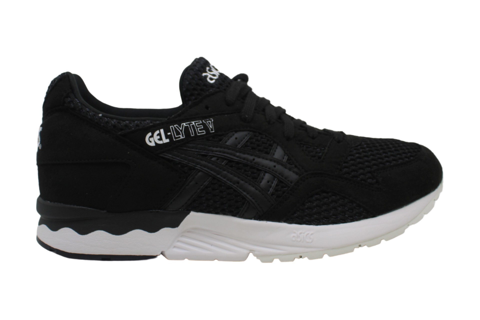 asics black laces