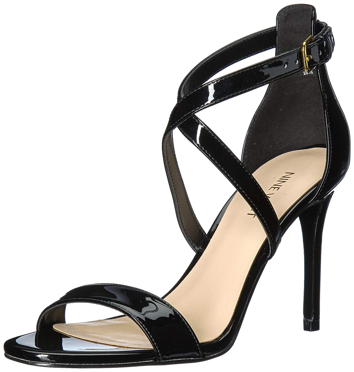 Nine West Womens Mydebut Open Toe Formal Ankle Strap Sandals, Black