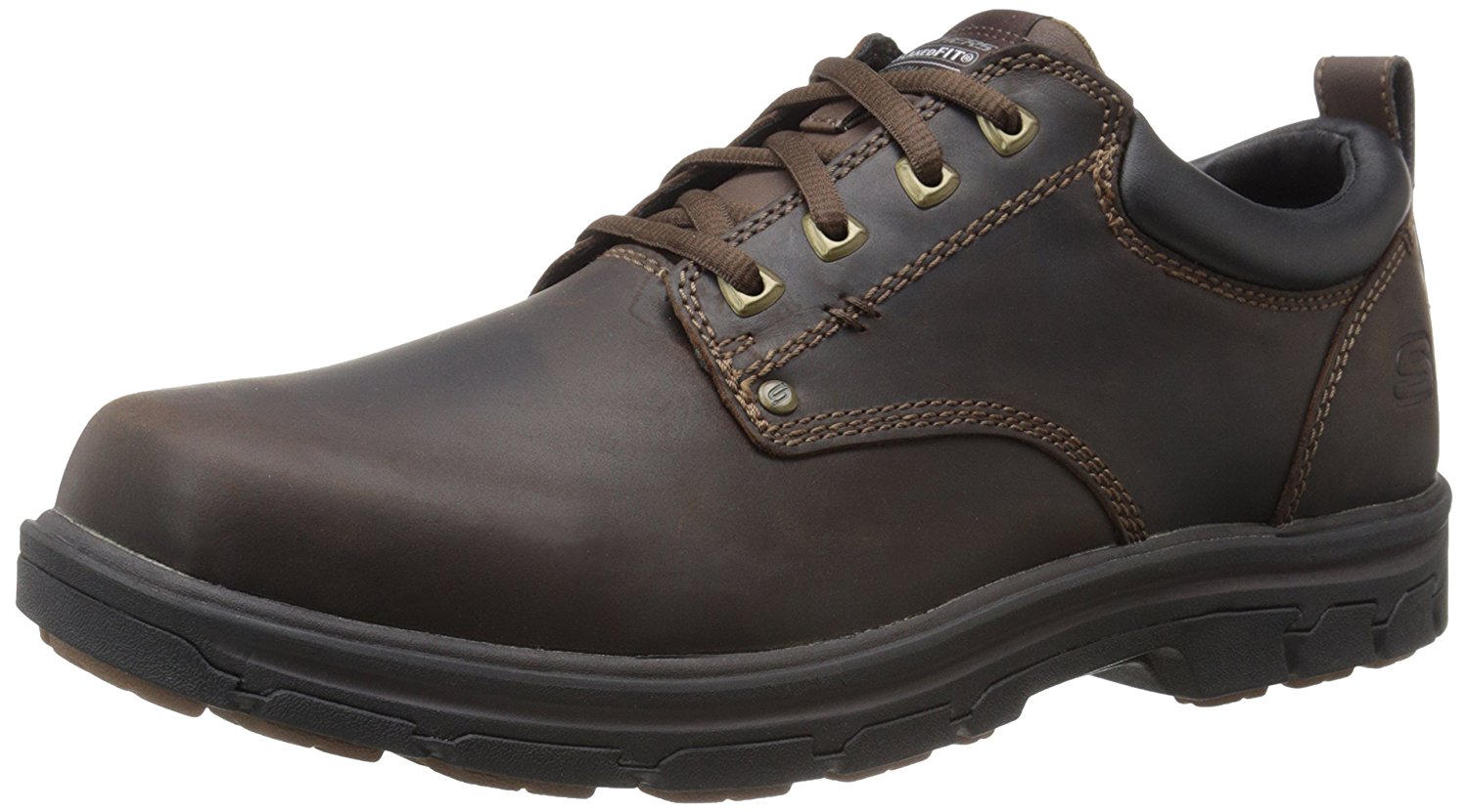 Skechers Mens 64260 Low Top Lace Up Fashion Sneakers, Brown, Size 10.0 ...