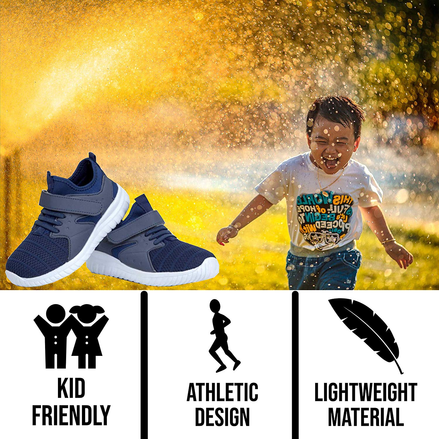 Gimbo Kids Athletic Tennis Shoes Ankle 