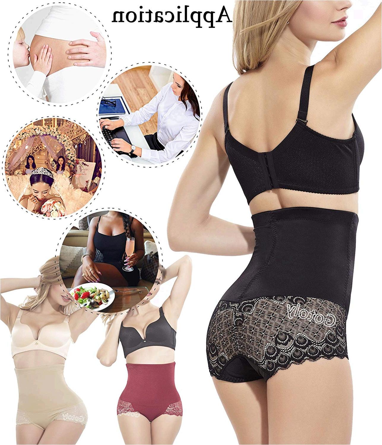 Gotoly Invisable Strapless Body Shaper High Waist Tummy Control Butt Lifter Panty Slim