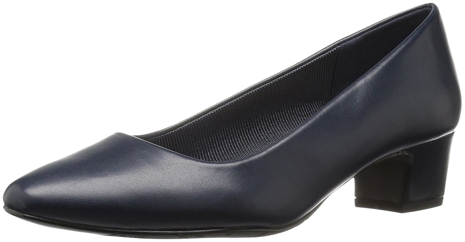 Easy Street Womens Prim Closed Toe Classic Pumps, Navy, Size 6.0 gFrO