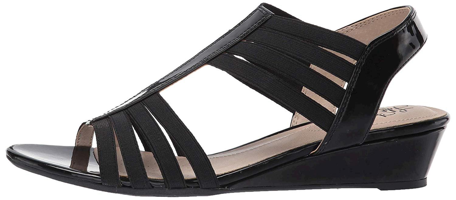 LifeStride Women's Yours Wedge Sandal, Black, Size 8.0 BhWC | eBay