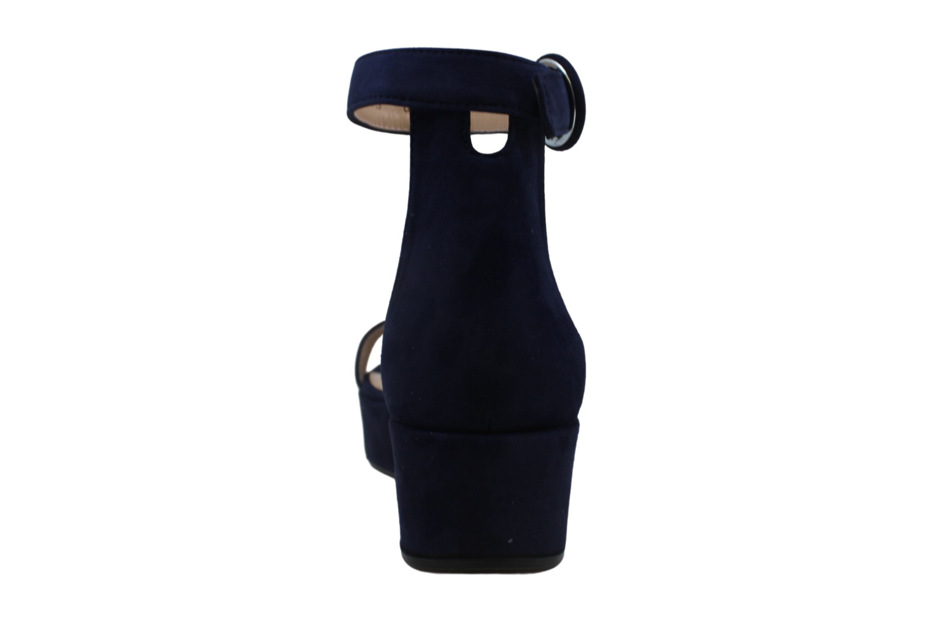 navy suede platform sandals