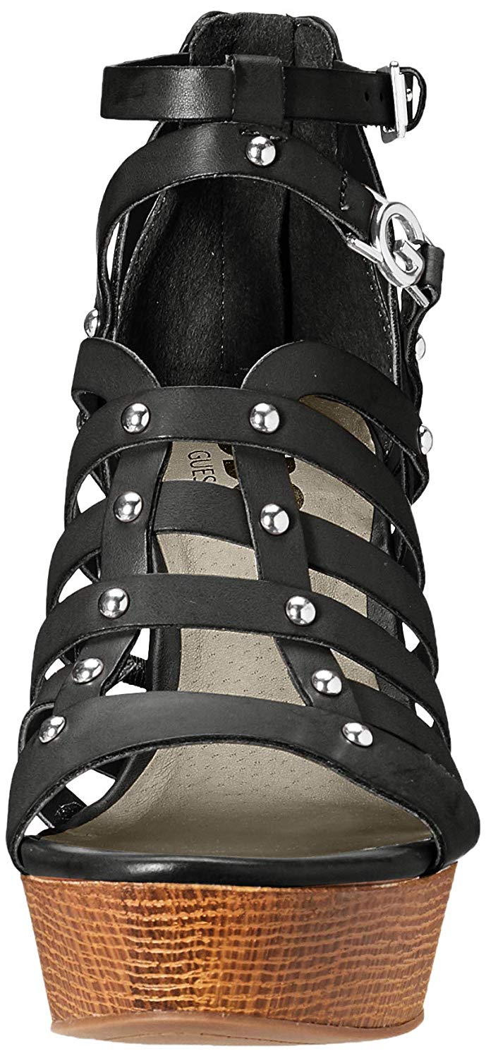 G by Guess Womens dezzie Fabric Open Toe Formal Strappy Sandals, Black, Size 9.5 | eBay