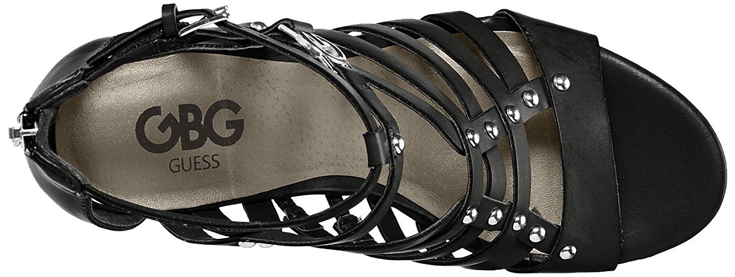 G by Guess Womens dezzie Fabric Open Toe Formal Strappy Sandals, Black, Size 9.5 | eBay