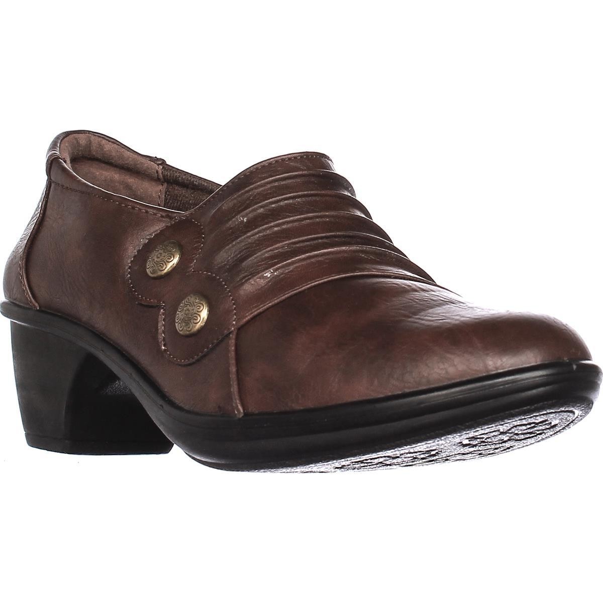 Easy Street Womens Edison Round Toe Clogs Tan Size 11.0 Easy Street Womens Edison Round Toe Clogs Tan Size 11.0