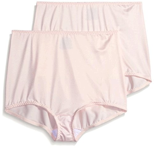 Hanes Shapewear Women's Control 2 Pack Shaping Brief, Light, Pink, Size ...
