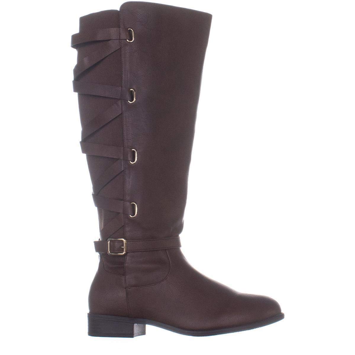 Thalia Sodi TS35 Veronika Wide Calf Riding Boots, Cognac, Cognac, Size 6.0 608381369305 | eBay