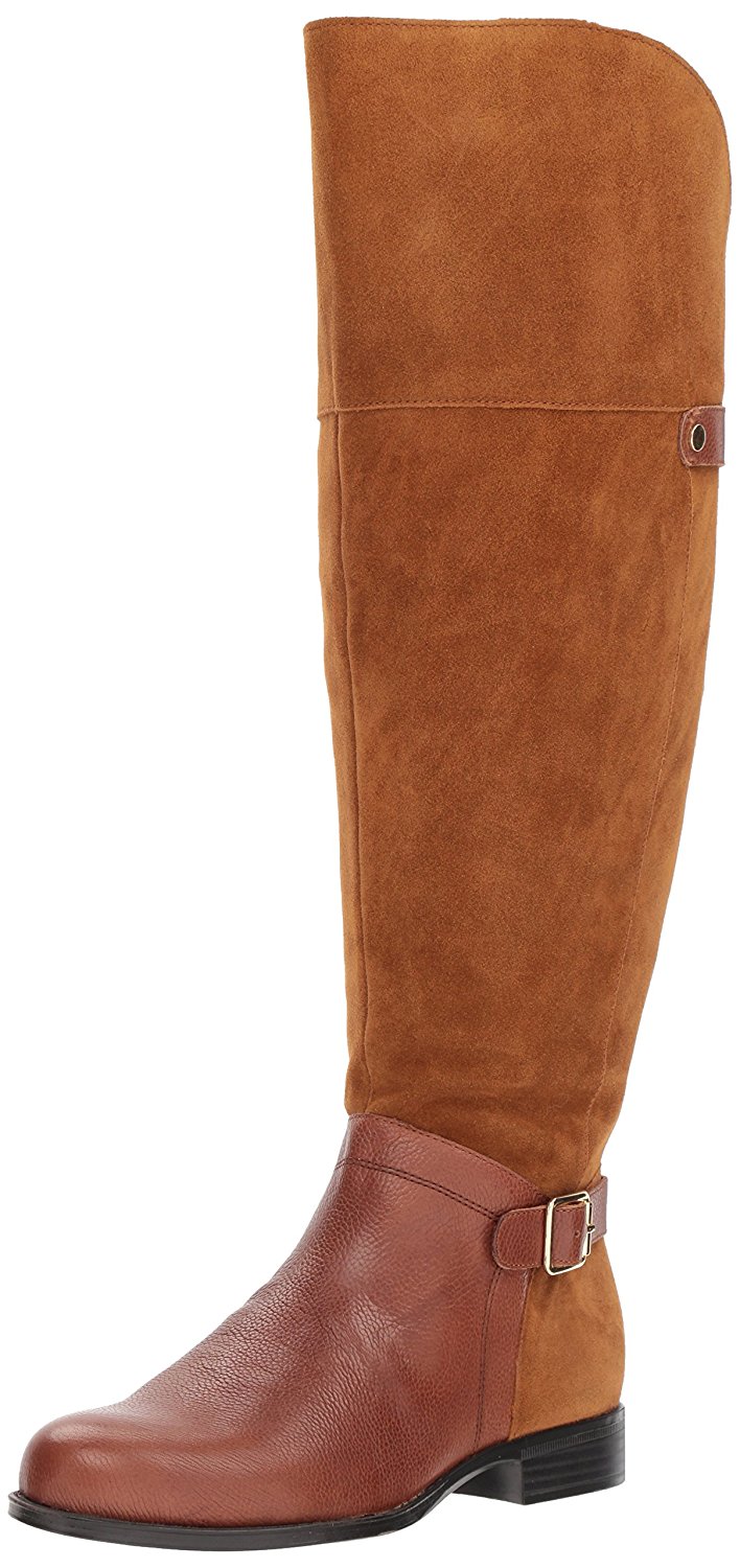 Naturalizer Women's January Wc Riding Boot, Camel, Size 7 ...