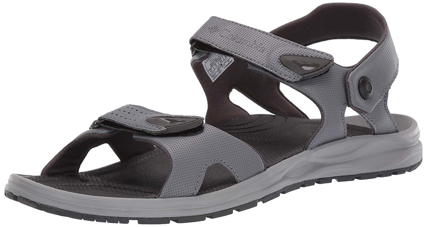 Columbia Mens Wayfinder 2 Strap Open Toe Sport Sandals, Grey, Size 10.0 ...