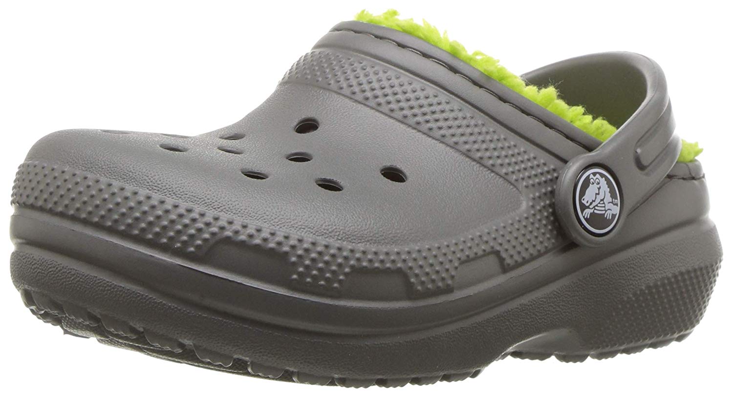 grey winter crocs