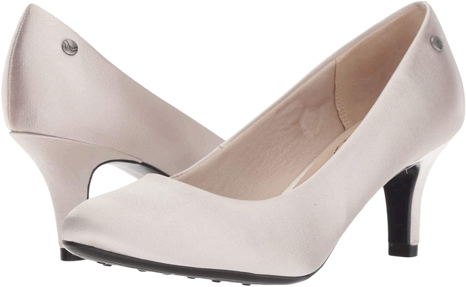 LifeStride Women's Shoes Parigi Fabric Closed Toe, Winter White, Size