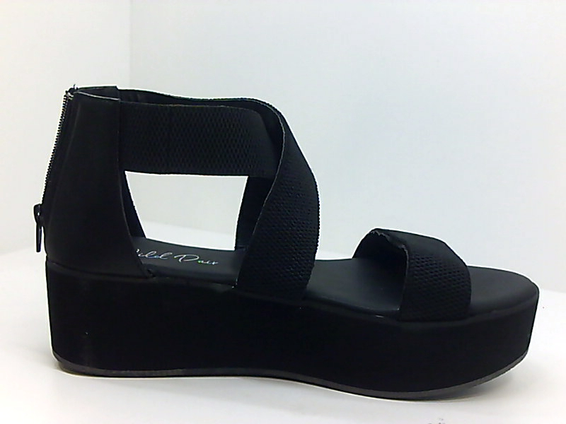 Wild Pair Womens zxt4hd Platform Sandals nvc4w, Black, Size 10.0 | eBay