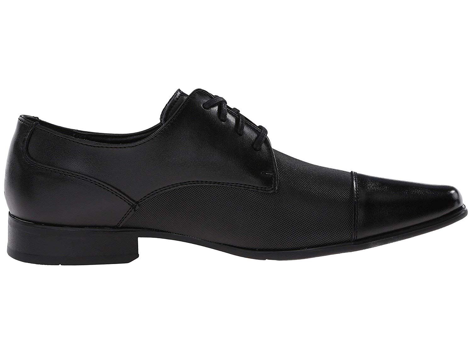 calvin klein bram leather vamp derby shoes
