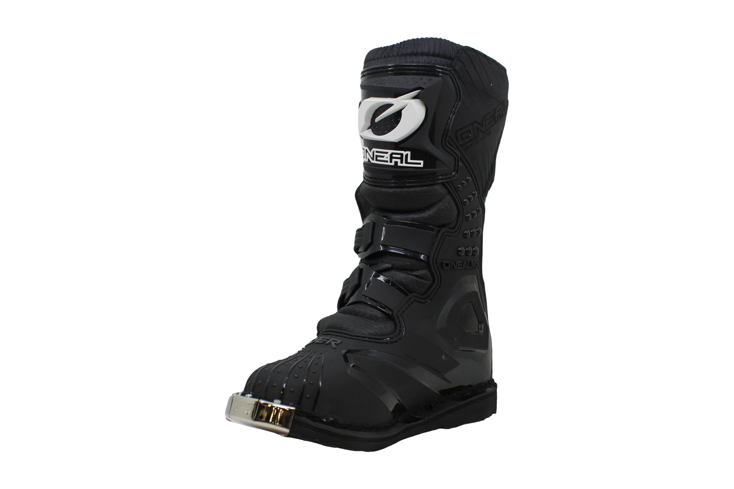black knee high motorcycle boots