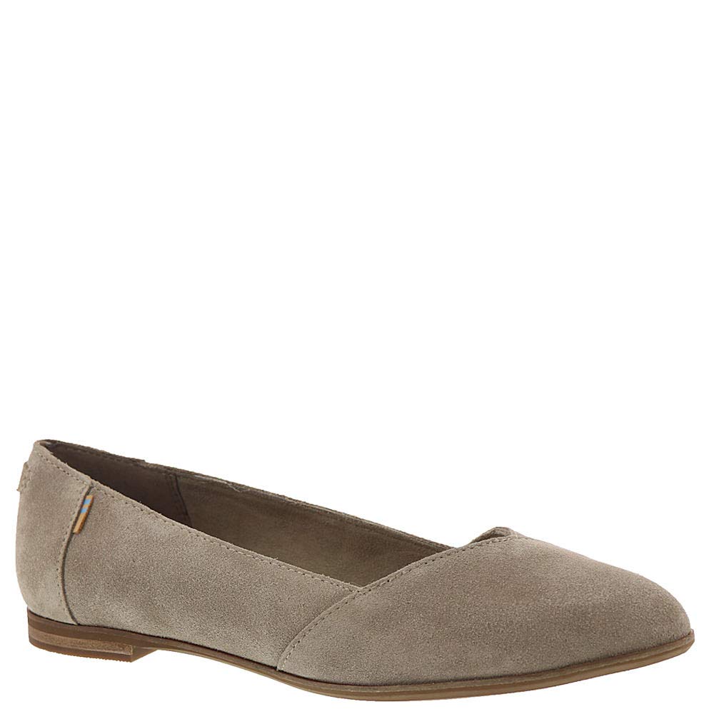toms julie suede perforated flat
