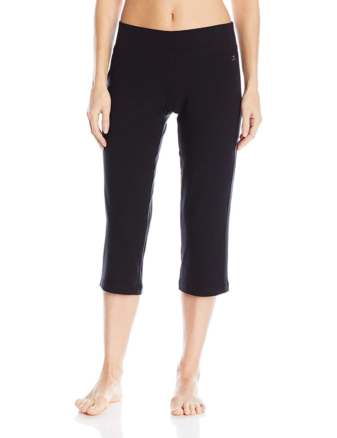 Danskin Women's Sleek Fit Yoga Crop Pant, Black, X-Large, Black, Size X-Large f5 | eBay