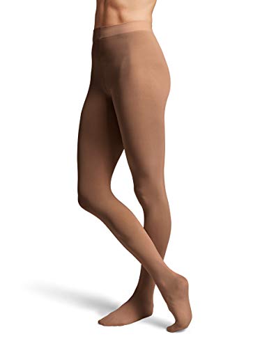 Bloch Dance Girls Contour Soft Footed Tights Bloch Tan Coffee Size 