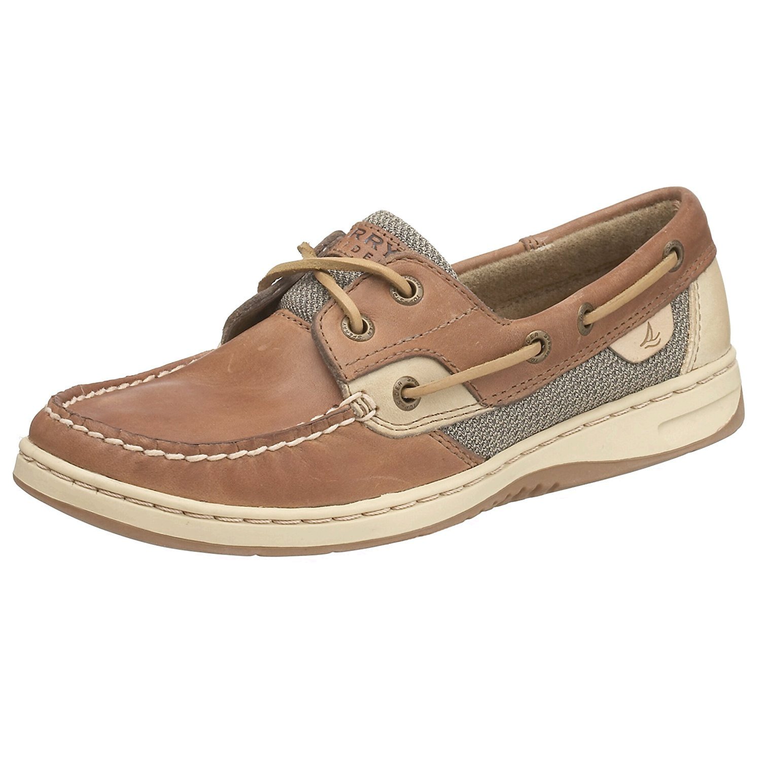 Sperry Womens BLUEFISH Leather Closed Toe Boat Shoes, Linen Oat, Size 9 ...