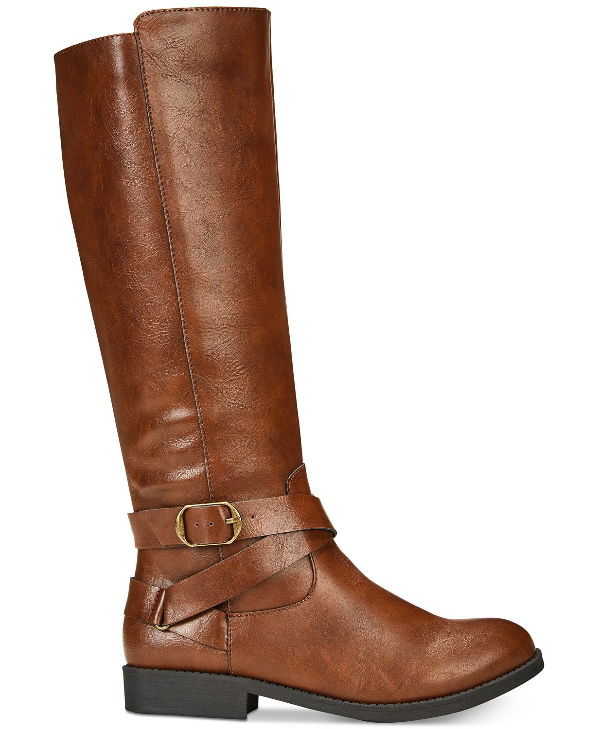 thigh high boots cognac