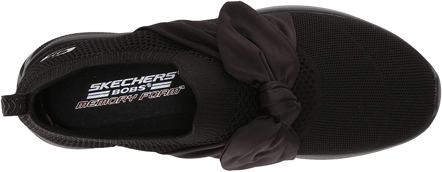 Skechers Women's Shoes Bobs Squad 2 Bow Beauty Fabric Low Top, Bbk, Size 7.0 | eBay