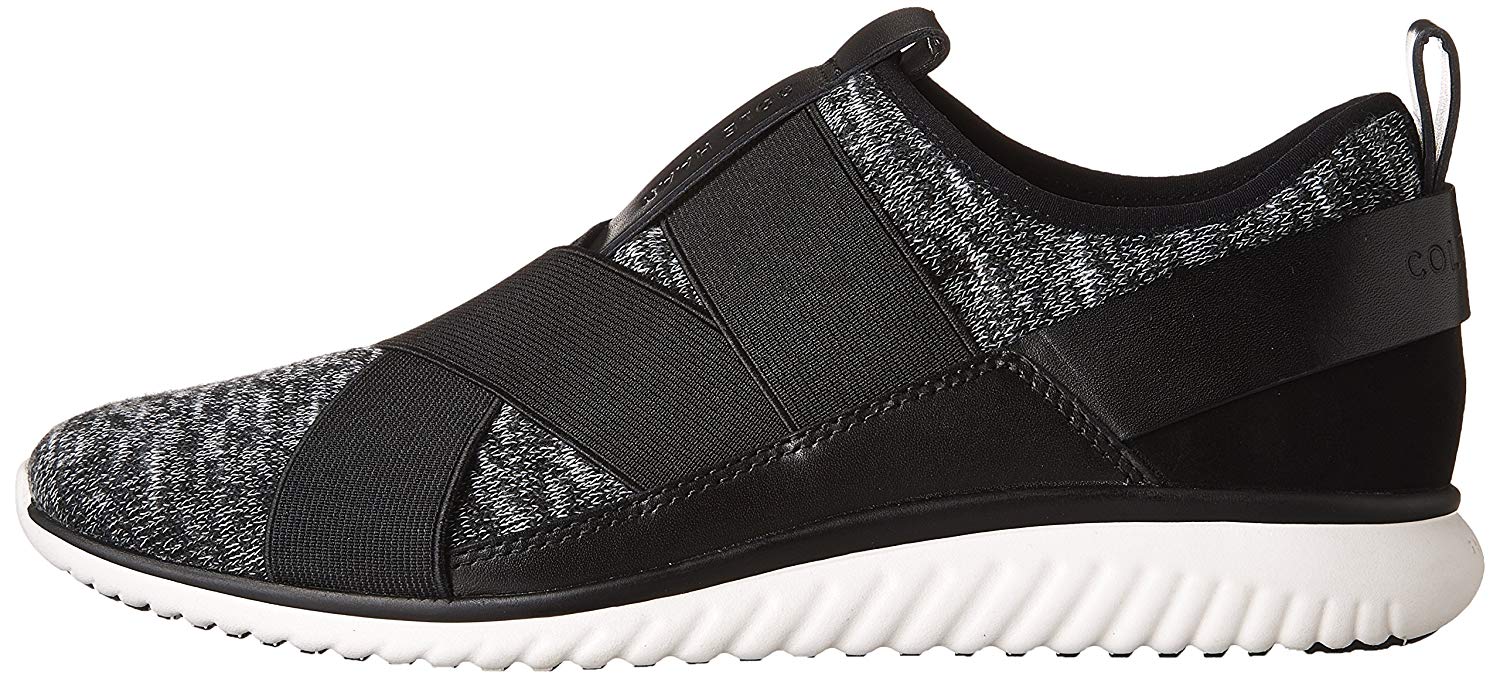 Cole Haan Womens StudioGrand Knit Trainer Sneaker Closed, Black Knit ...