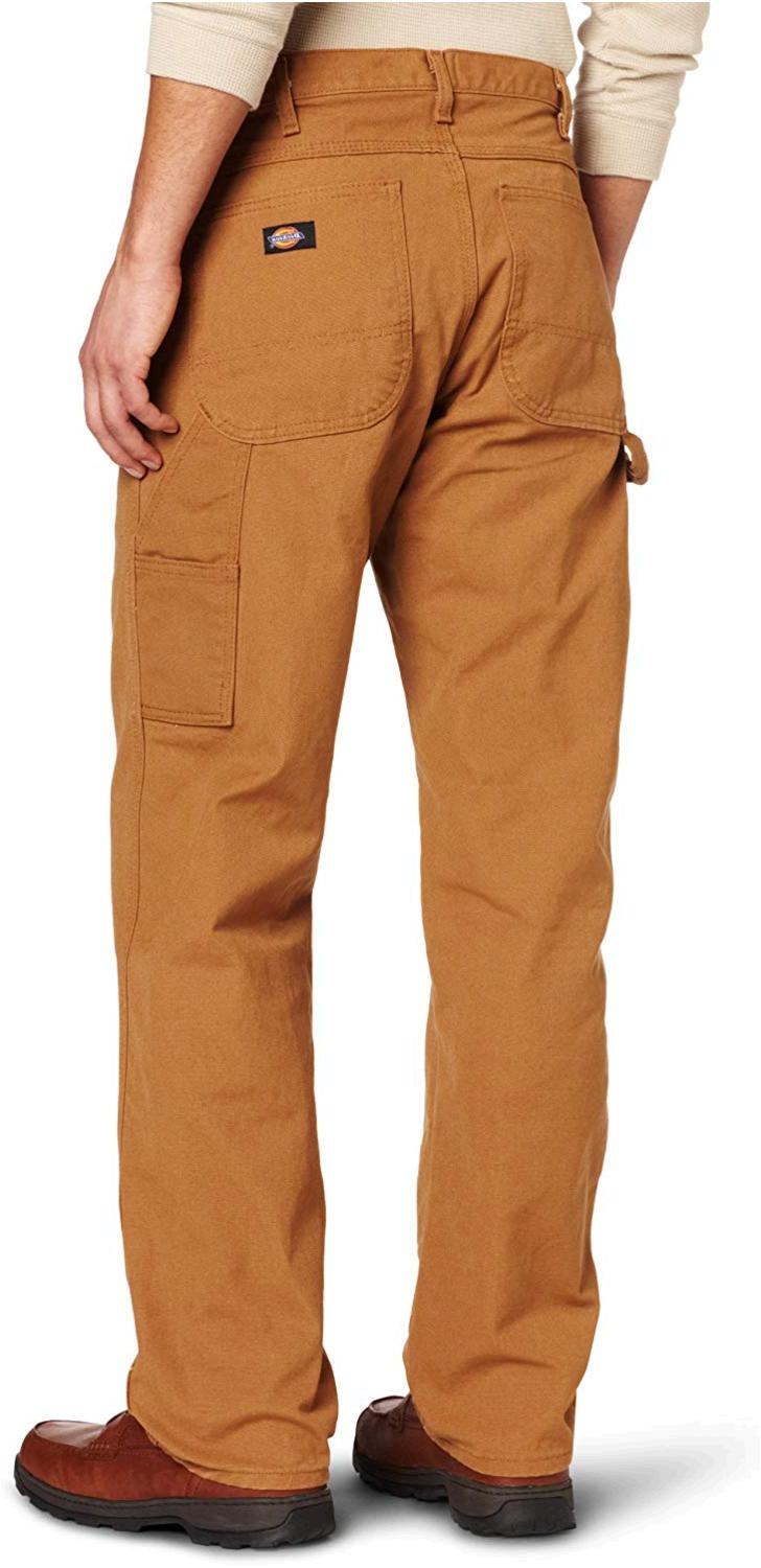 Dickies Men's Relaxed Fit Duck Carpenter Jean, Brown, Brown Duck, Size ...