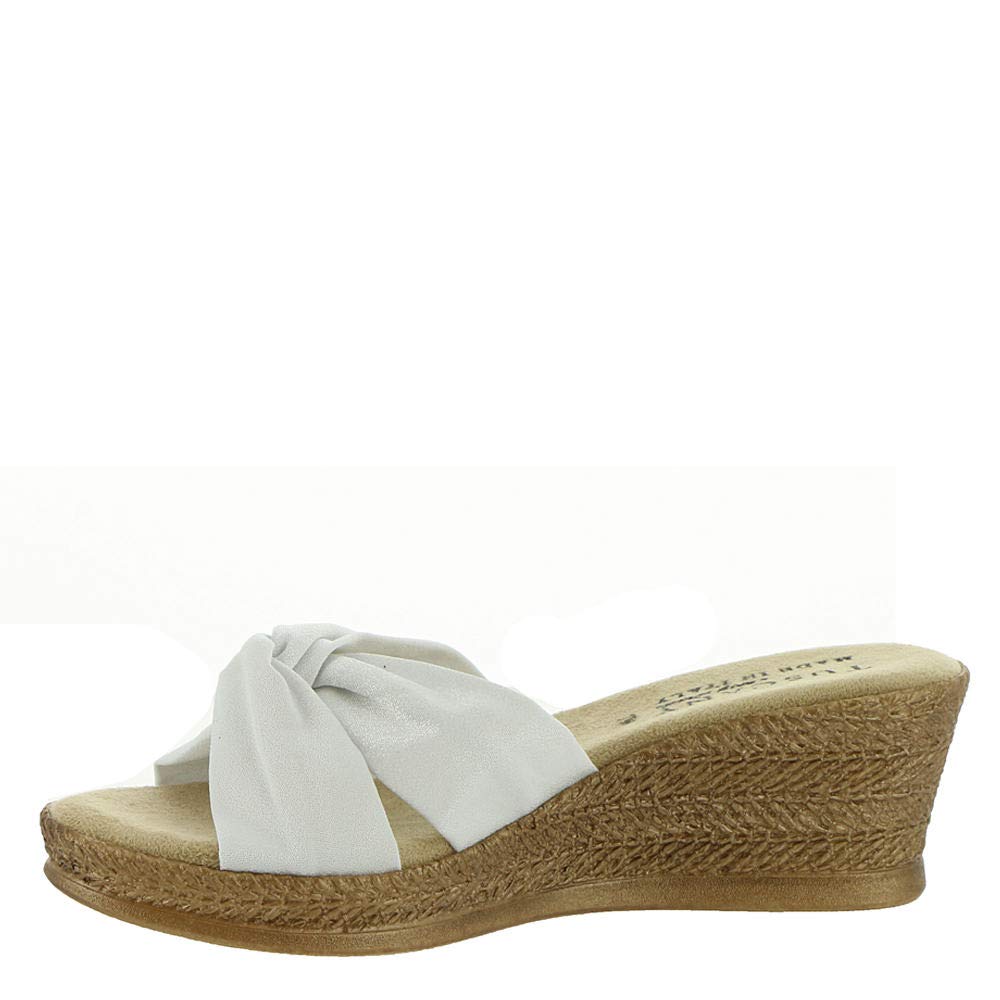 Easy Street Women's Tuscany Dinah Wedge Sandal, White, Size 7.0 TdES eBay