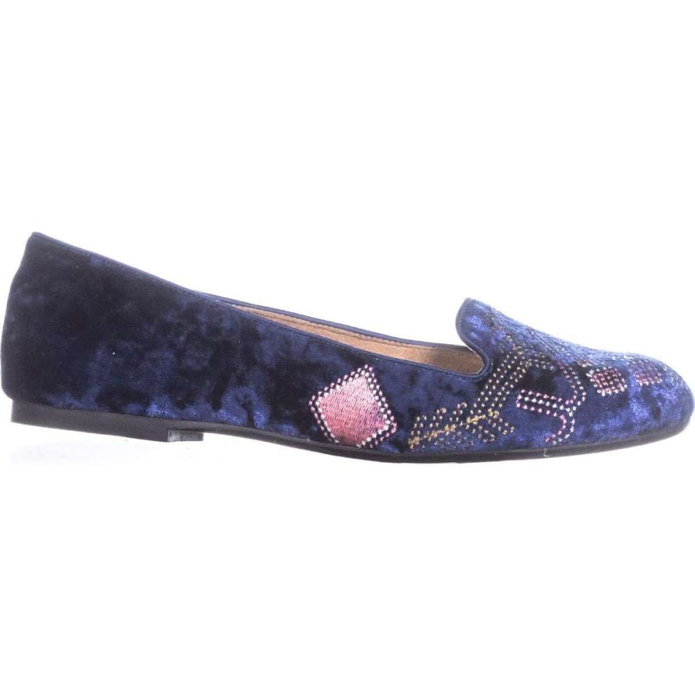 solid round toe leather flat loafer